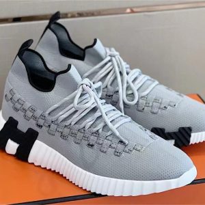 Hermes Checker Sneakers Grey