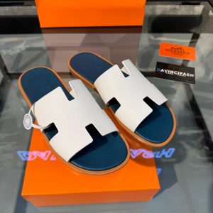 Hermes Izmir Sandal White Green
